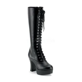 4 Inch Heel Exotica-2020 Black Pu