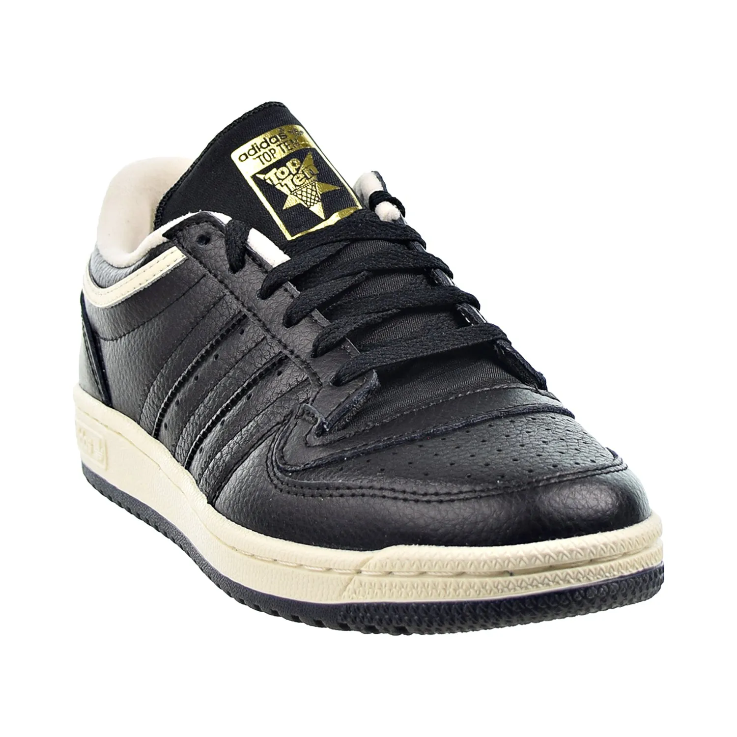 Adidas Top Ten RB Low Mens Sneakers - Core Black, Cream White, Gold Foil Accents