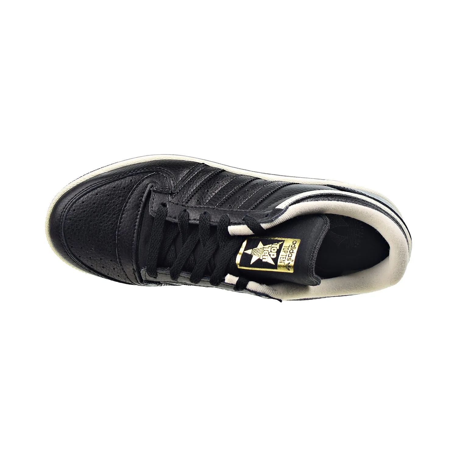 Adidas Top Ten RB Low Mens Sneakers - Core Black, Cream White, Gold Foil Accents