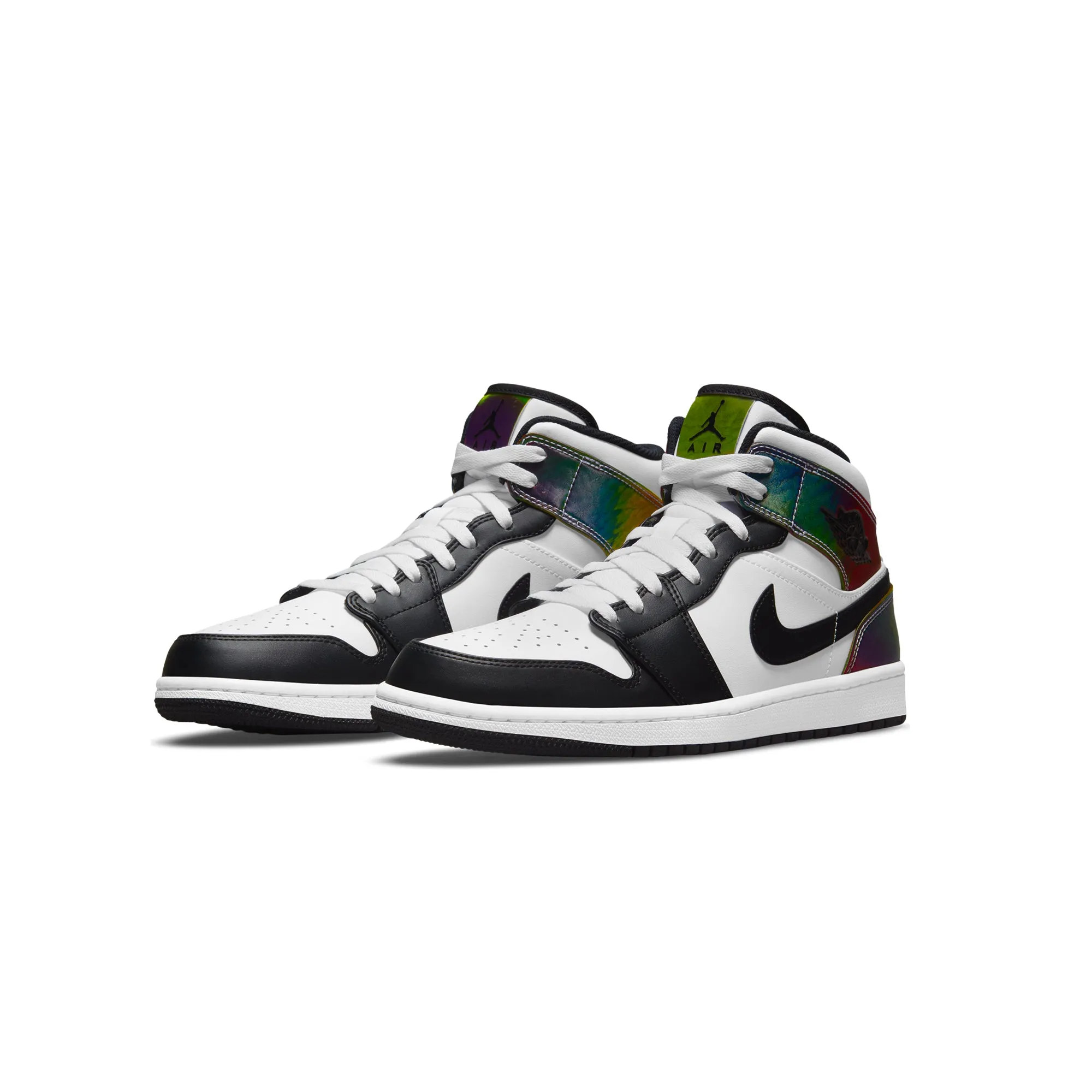 Air Jordan Mens 1 Mid SE Shoes White/Black