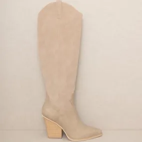 Barcelona Knee High Boot - Tan