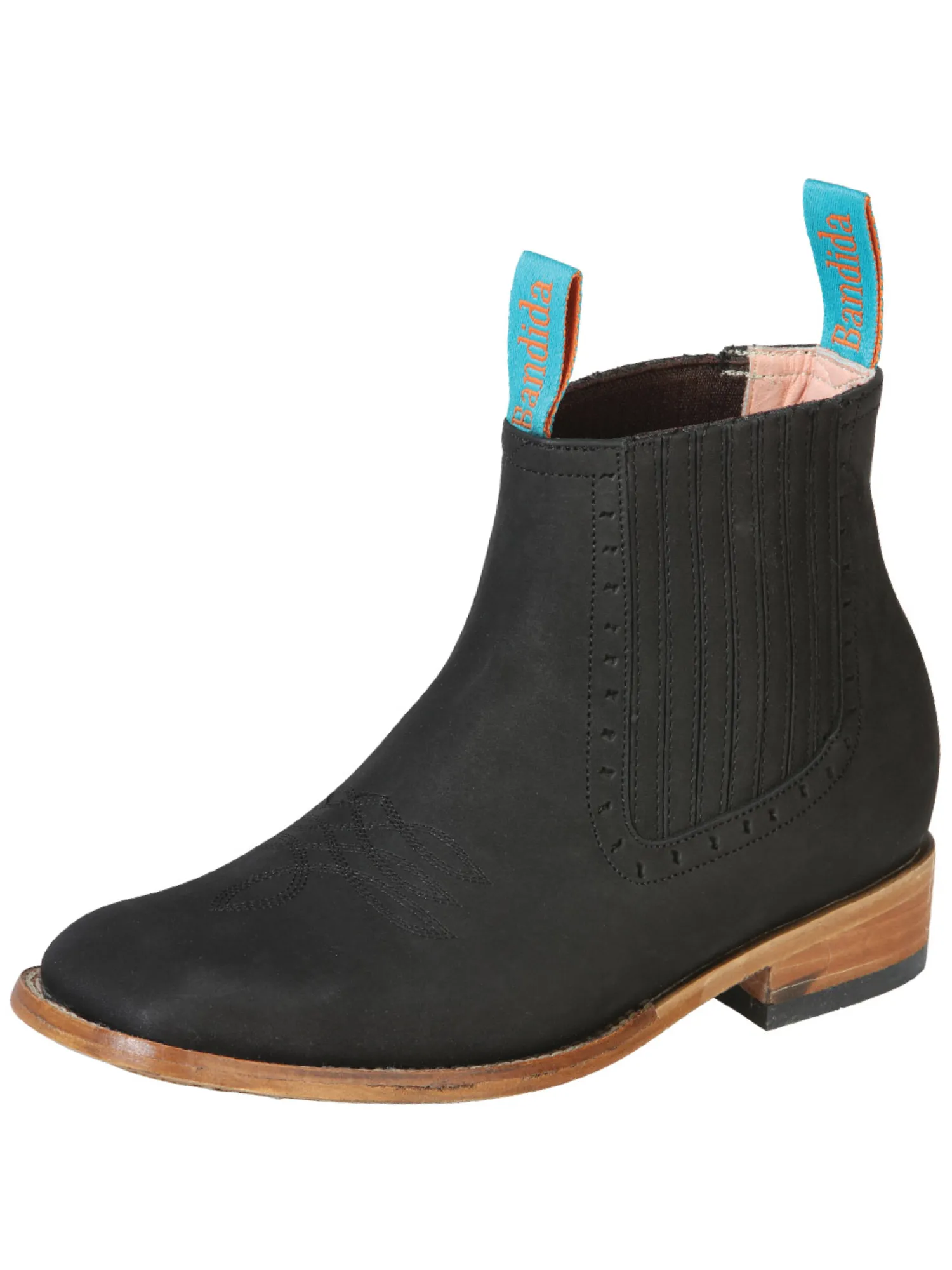 Botines Vaqueros Rodeo Clasicos de Piel Nobuck para Mujer 'La Barca' - ID: 126663