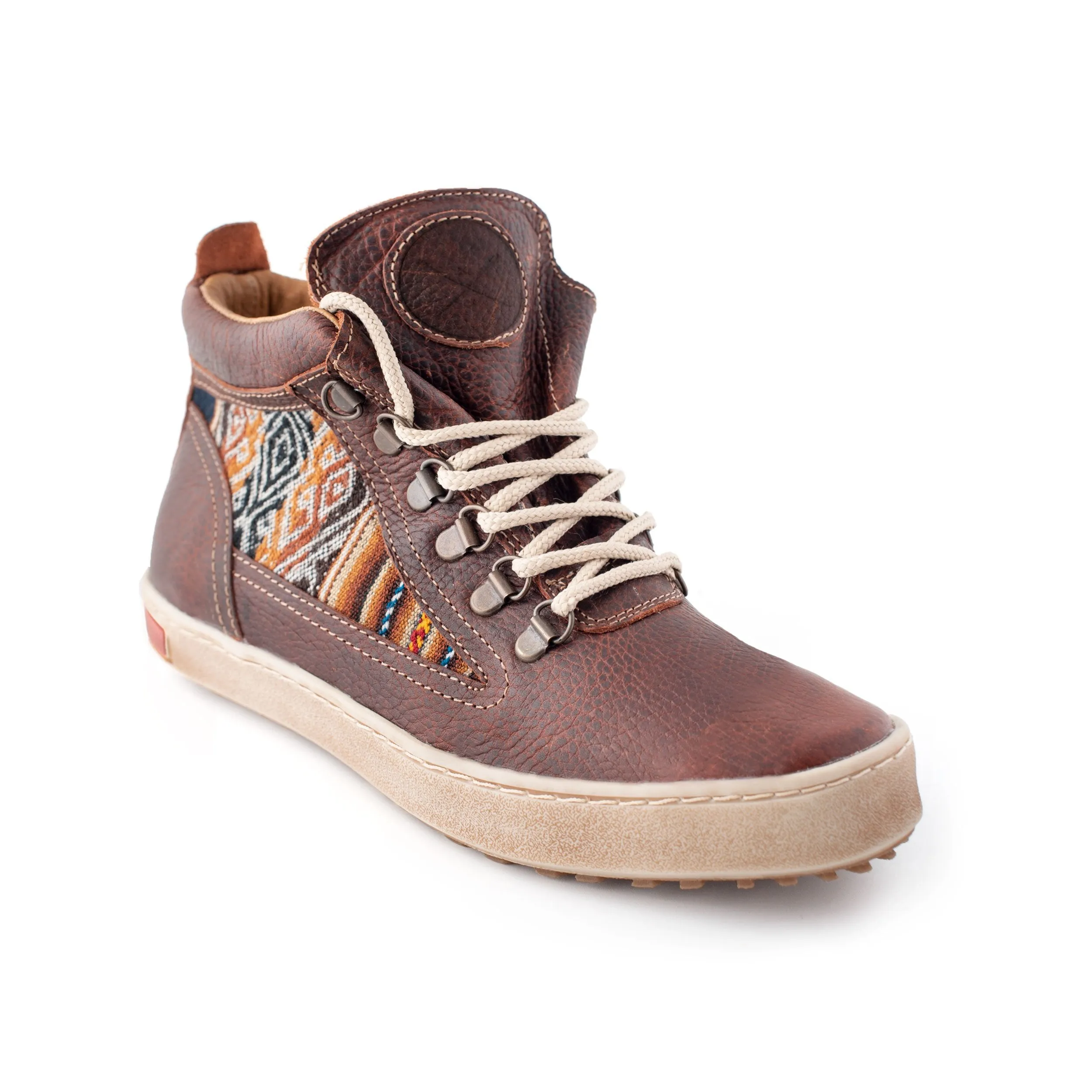 Brown Leather Camping Boot