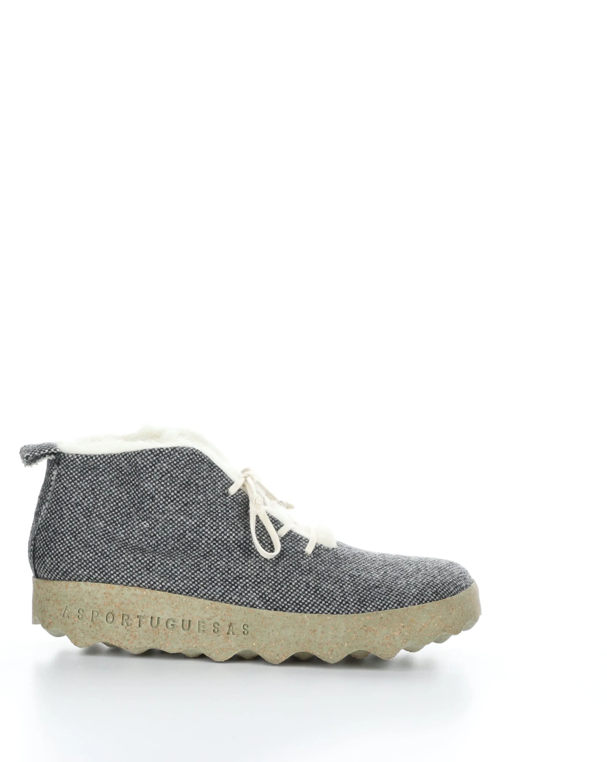 CAKE136ASP Grey Round Toe Boots