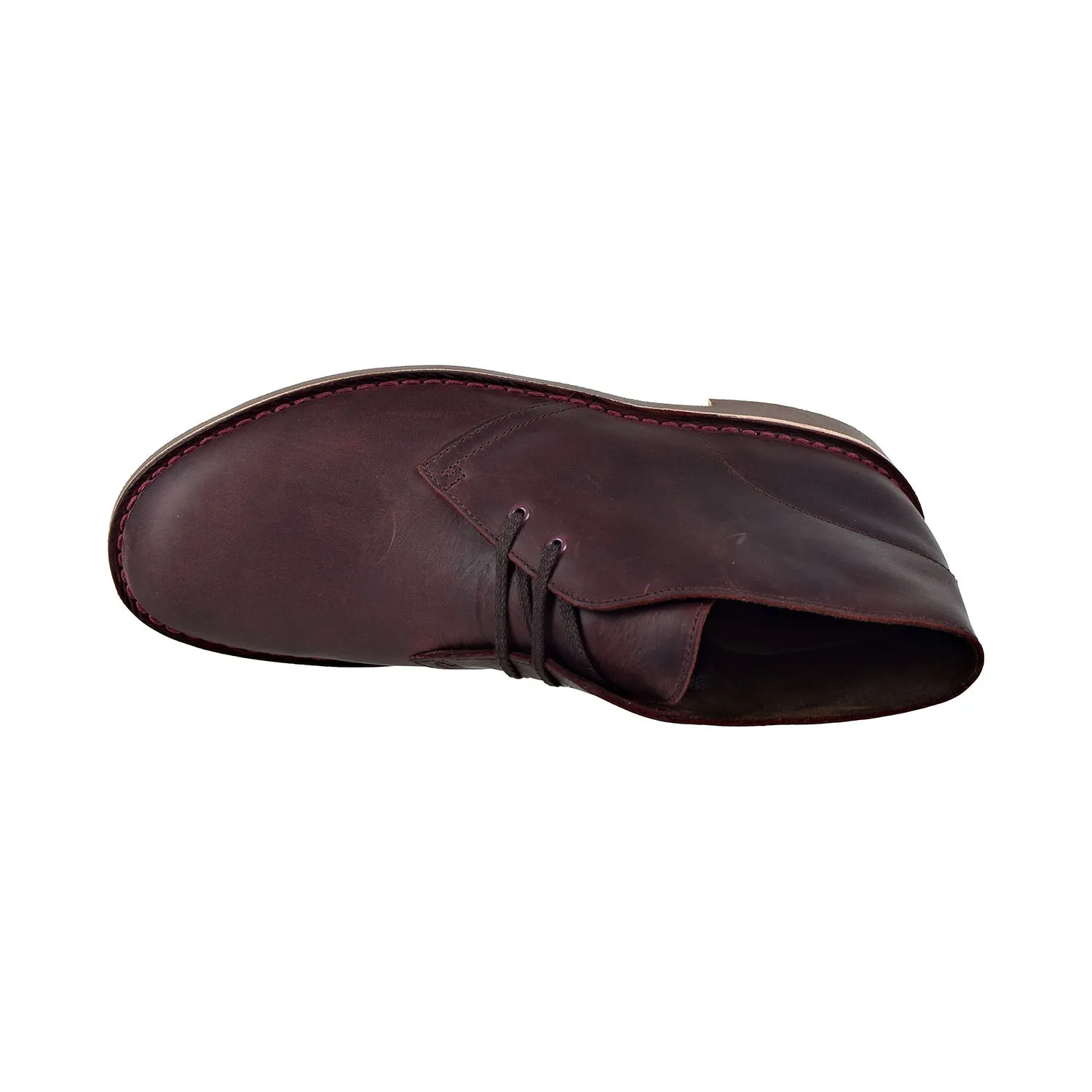 Clarks Bushacre 2 Men's Shoes Wine Leather