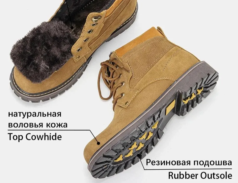 Comfortable Leather Men's Casual Shoes: P8988 Boots