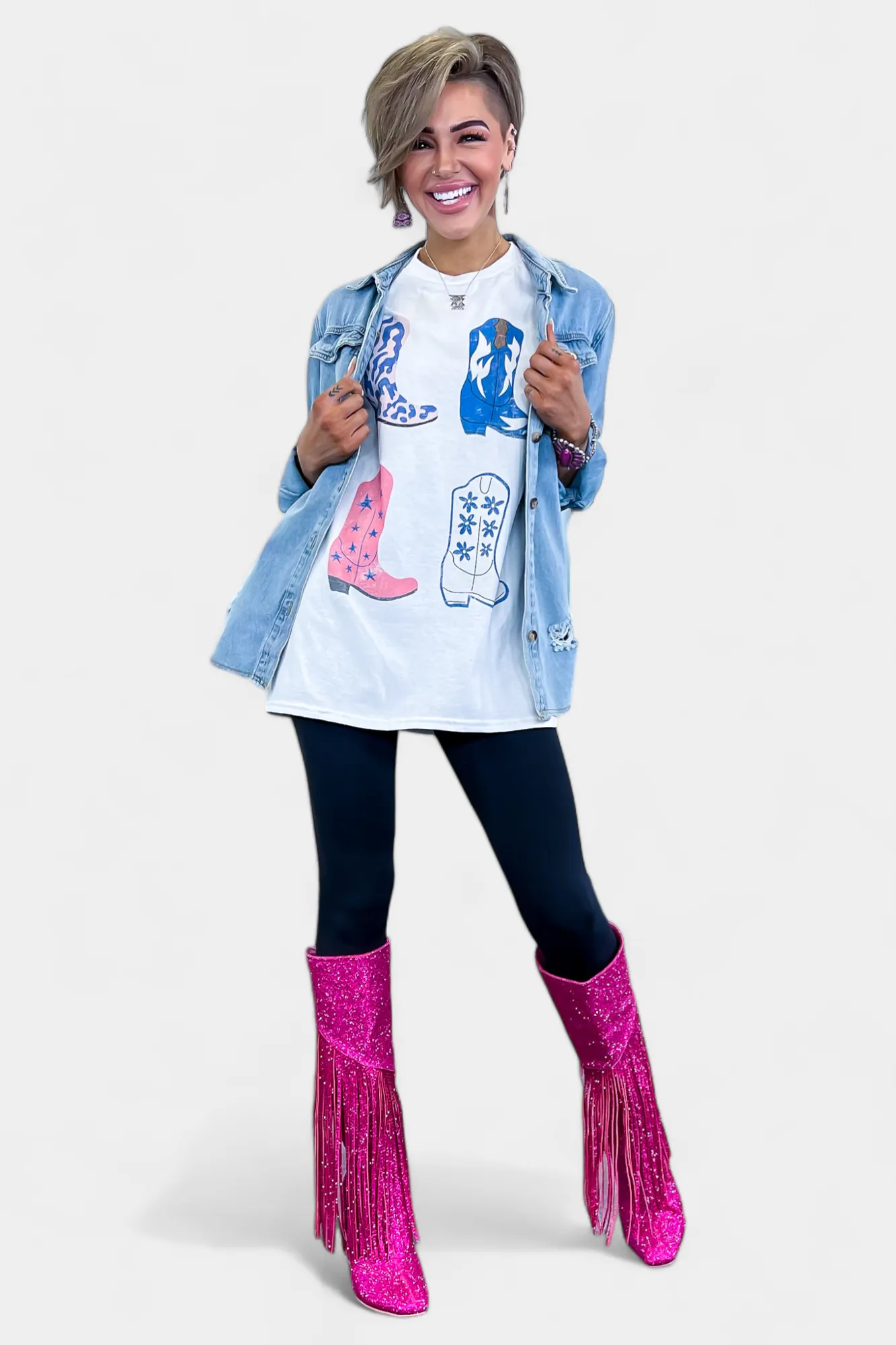 Cowgirl Boots Graphic Tee