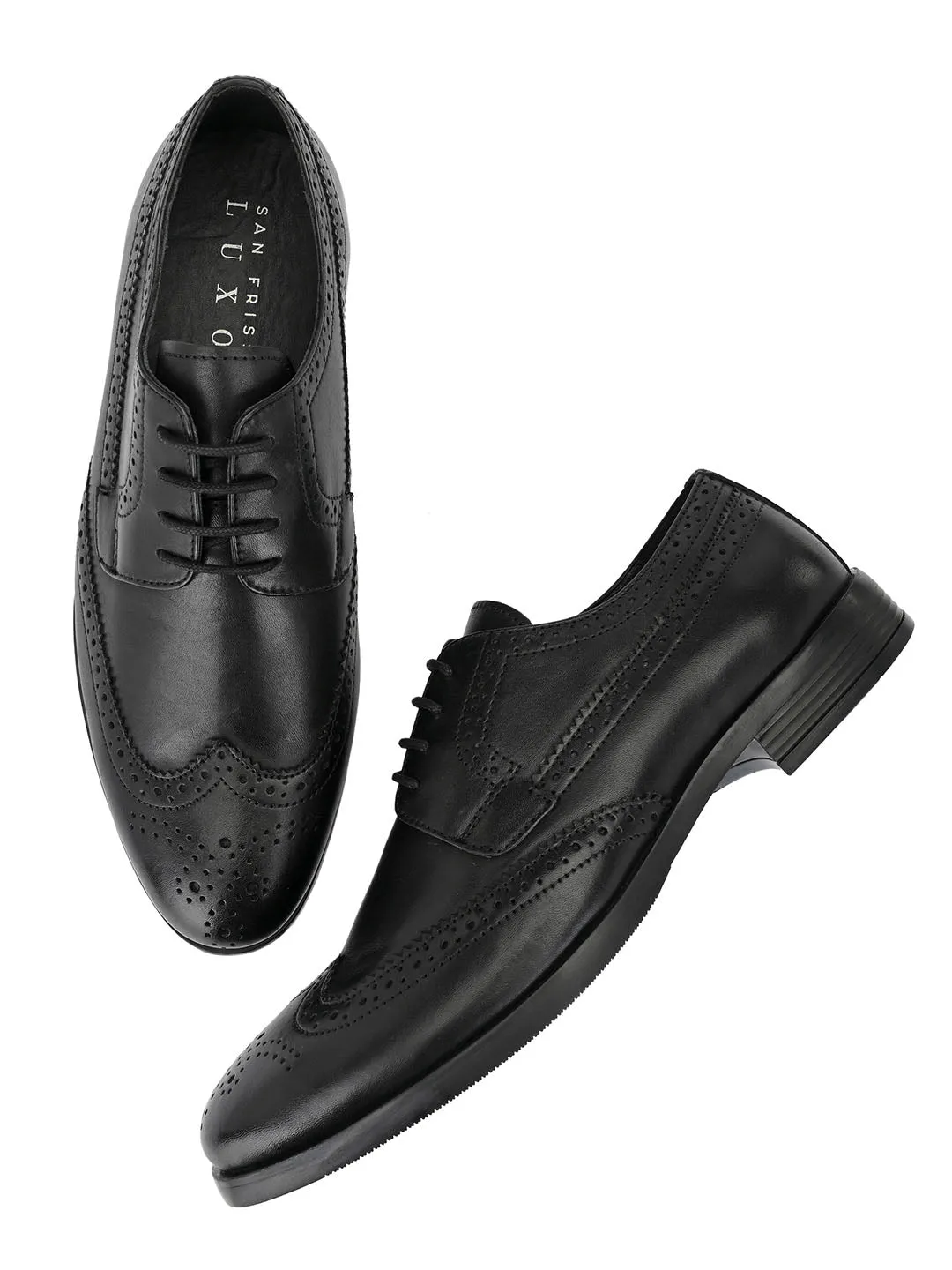 Darvey Black Brogues