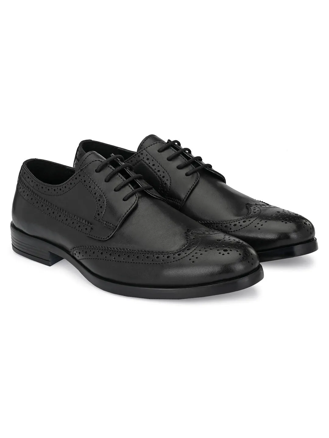 Darvey Black Brogues