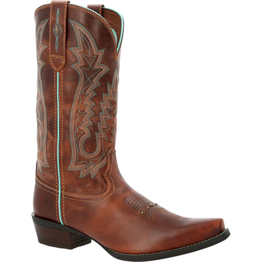 'Durango' Women's 12 Crush Western Snip Toe - Toasted Pecan