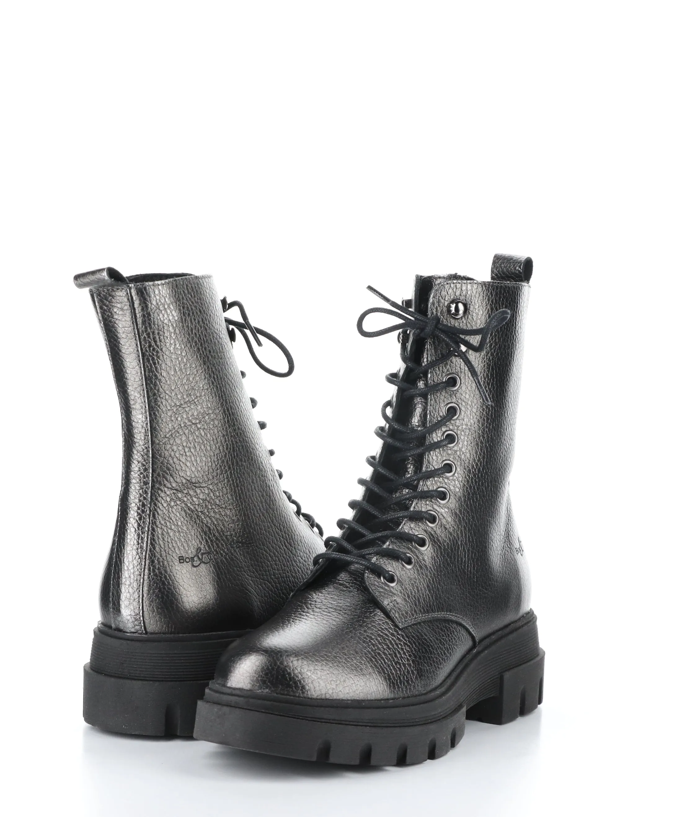 FELETA GREY Round Toe Boots