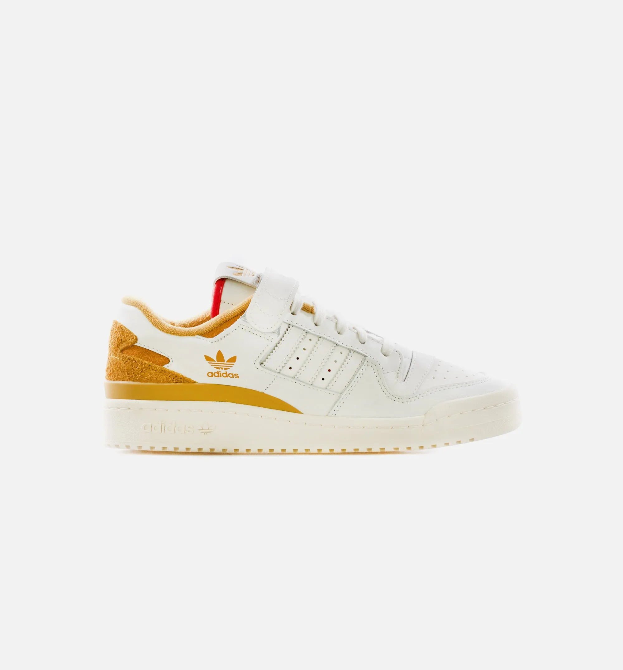 Forum 84 Low Mens Lifestyle Shoe - Cream White/Victory Gold /Red