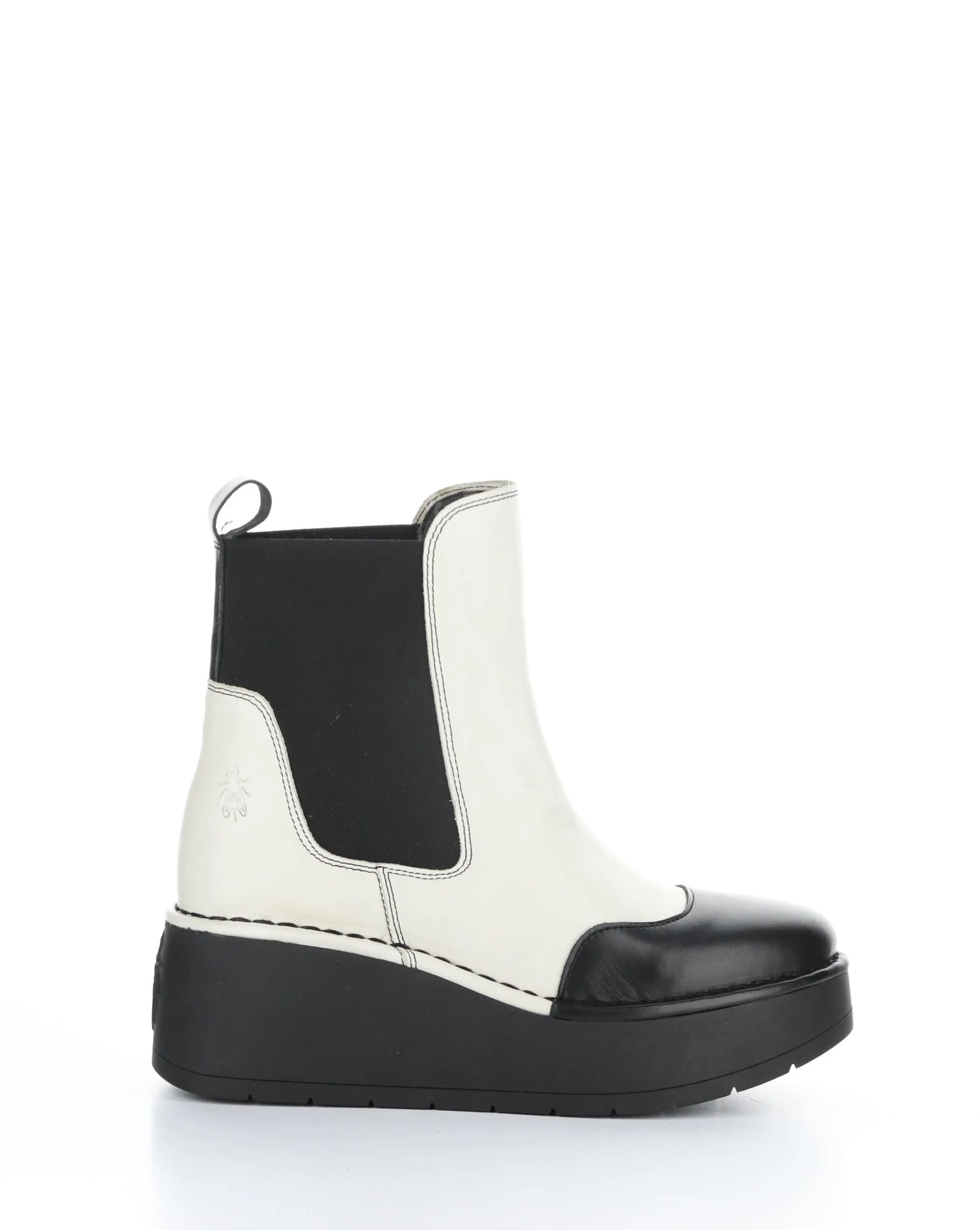 HARY256FLY 002 BLACK/OFF WHITE Elasticated Boots