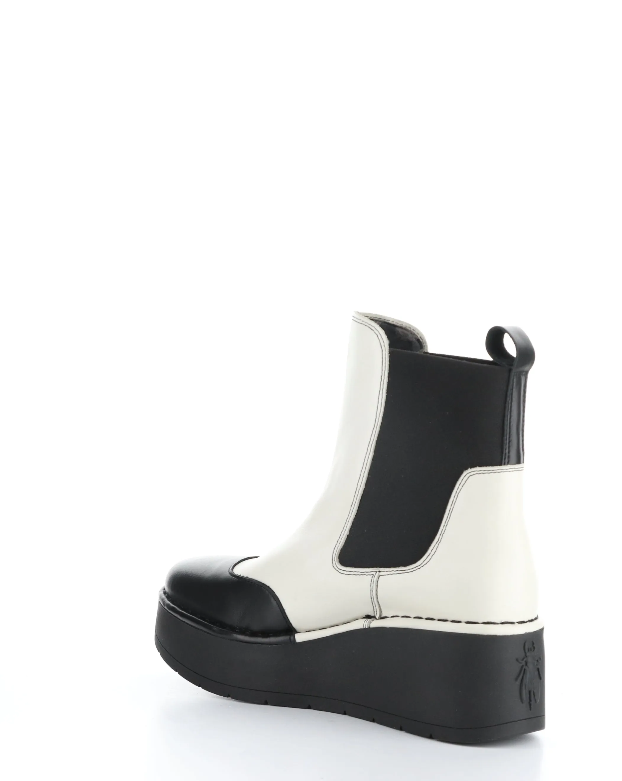 HARY256FLY 002 BLACK/OFF WHITE Elasticated Boots