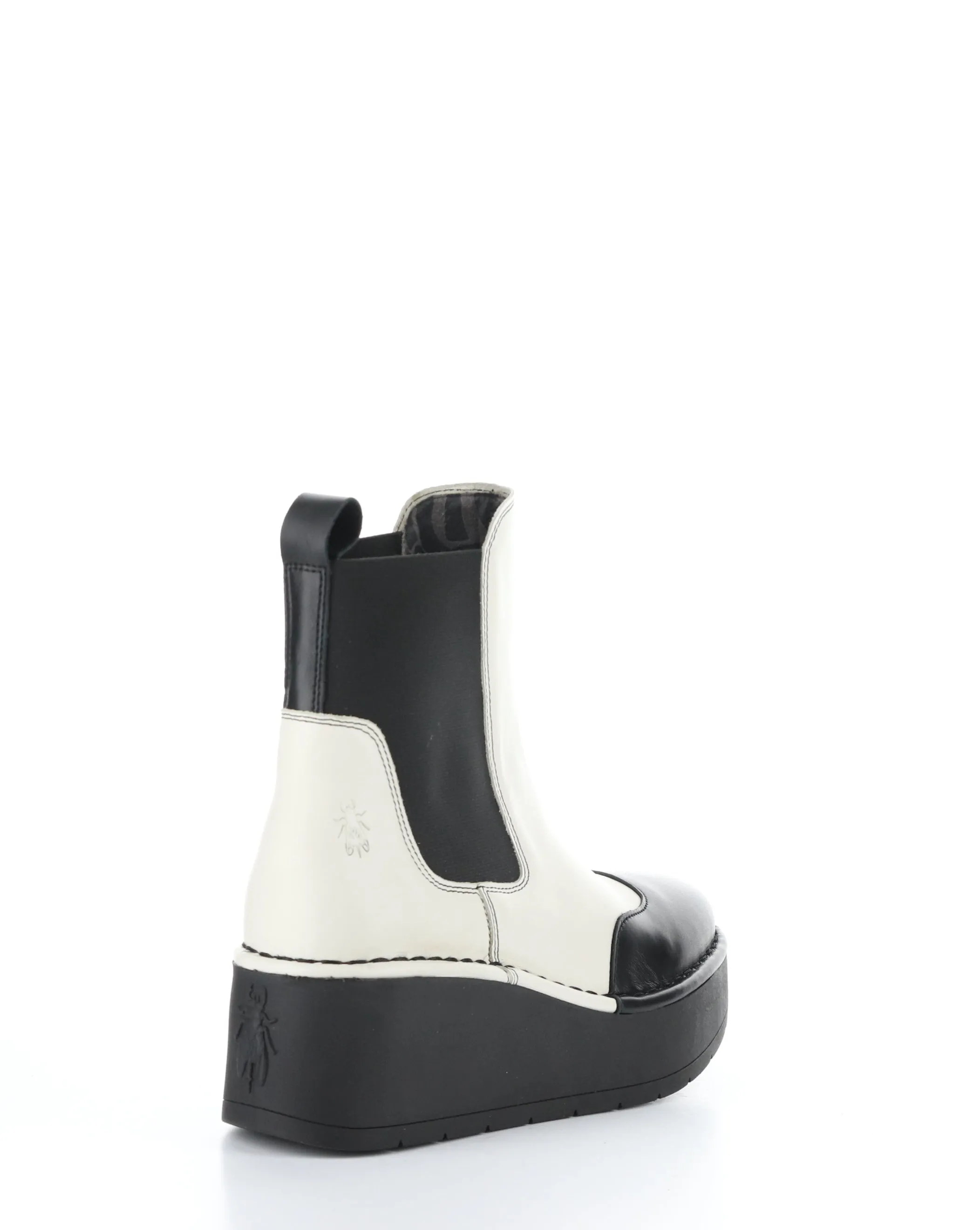 HARY256FLY 002 BLACK/OFF WHITE Elasticated Boots