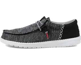 'Hey Dude' Men's Wally Funk Open Mesh - Black / White