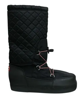 Hunter Original Snow Quilted Womens Boots Side Zip Black WFT2012WWR BLK