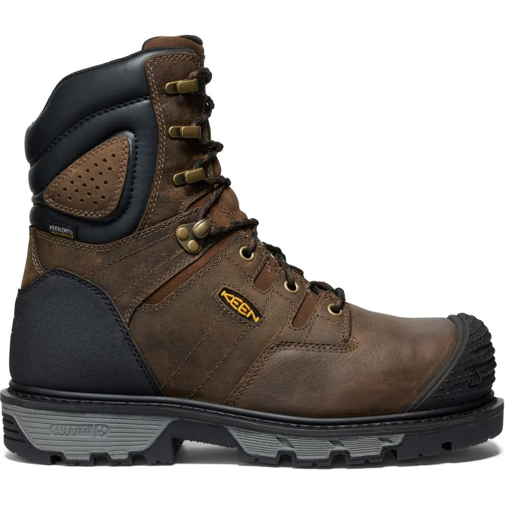 Keen Camden Men's 8" Waterproof Composite Toe Work Boot 1027678 - Brown