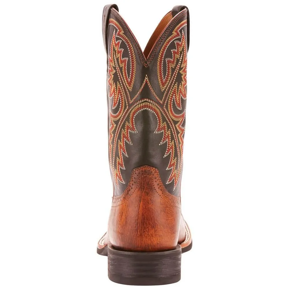 Men's Ariat Quickdraw Horseman Boots in Ostrich Leather