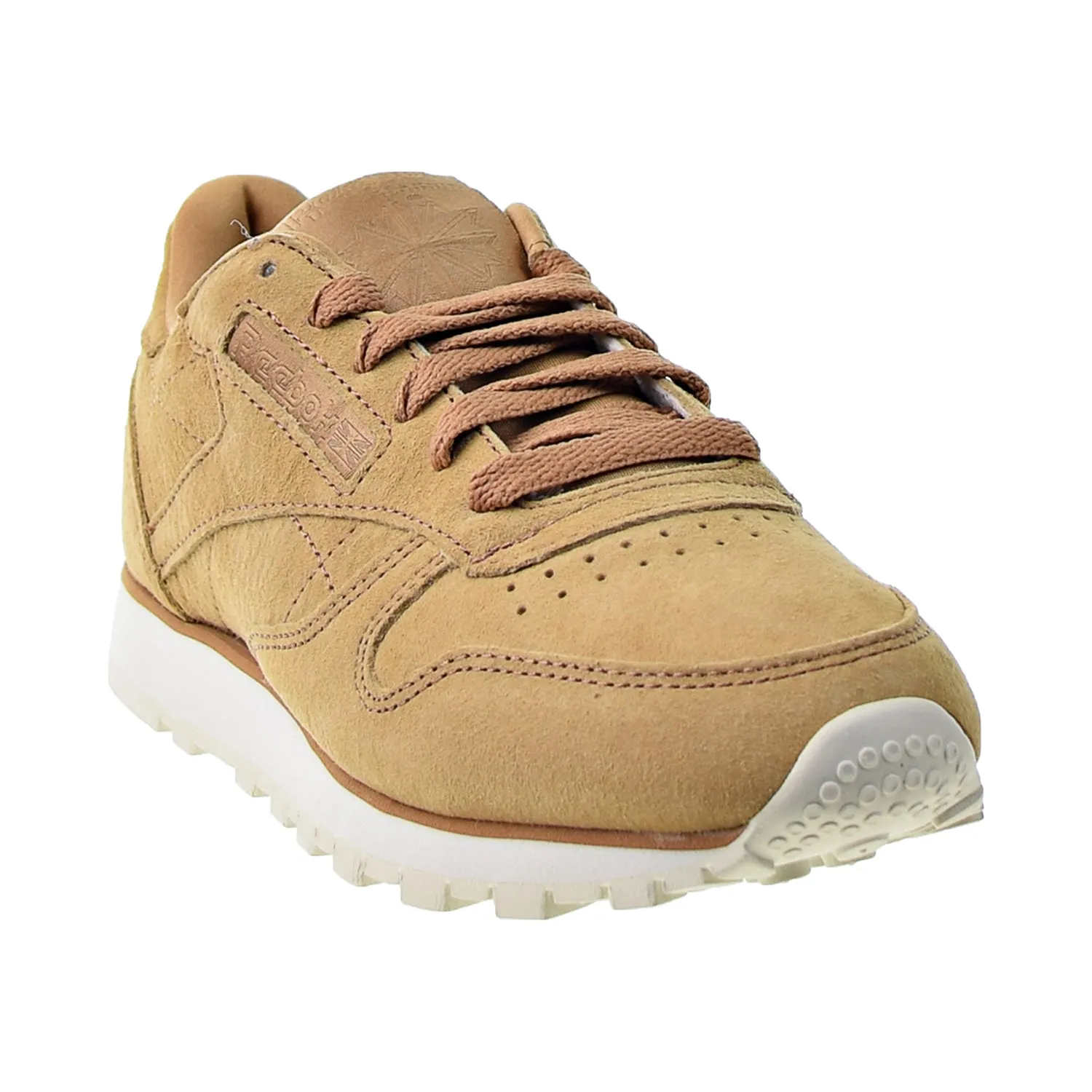 Reebok Classic Leather Nubuck Women's Shoes Soft Camel-Chalk