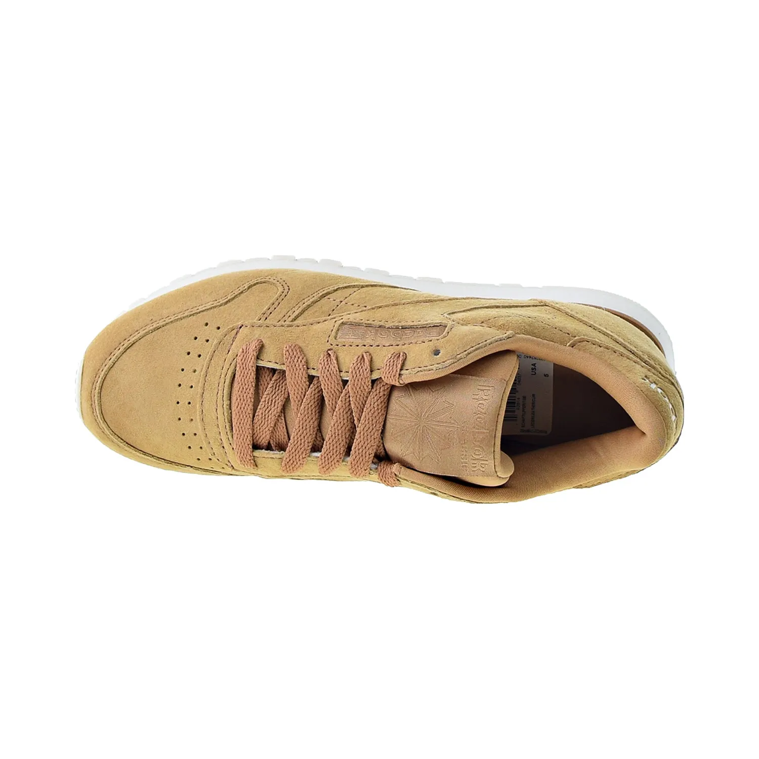 Reebok Classic Leather Nubuck Women's Shoes Soft Camel-Chalk