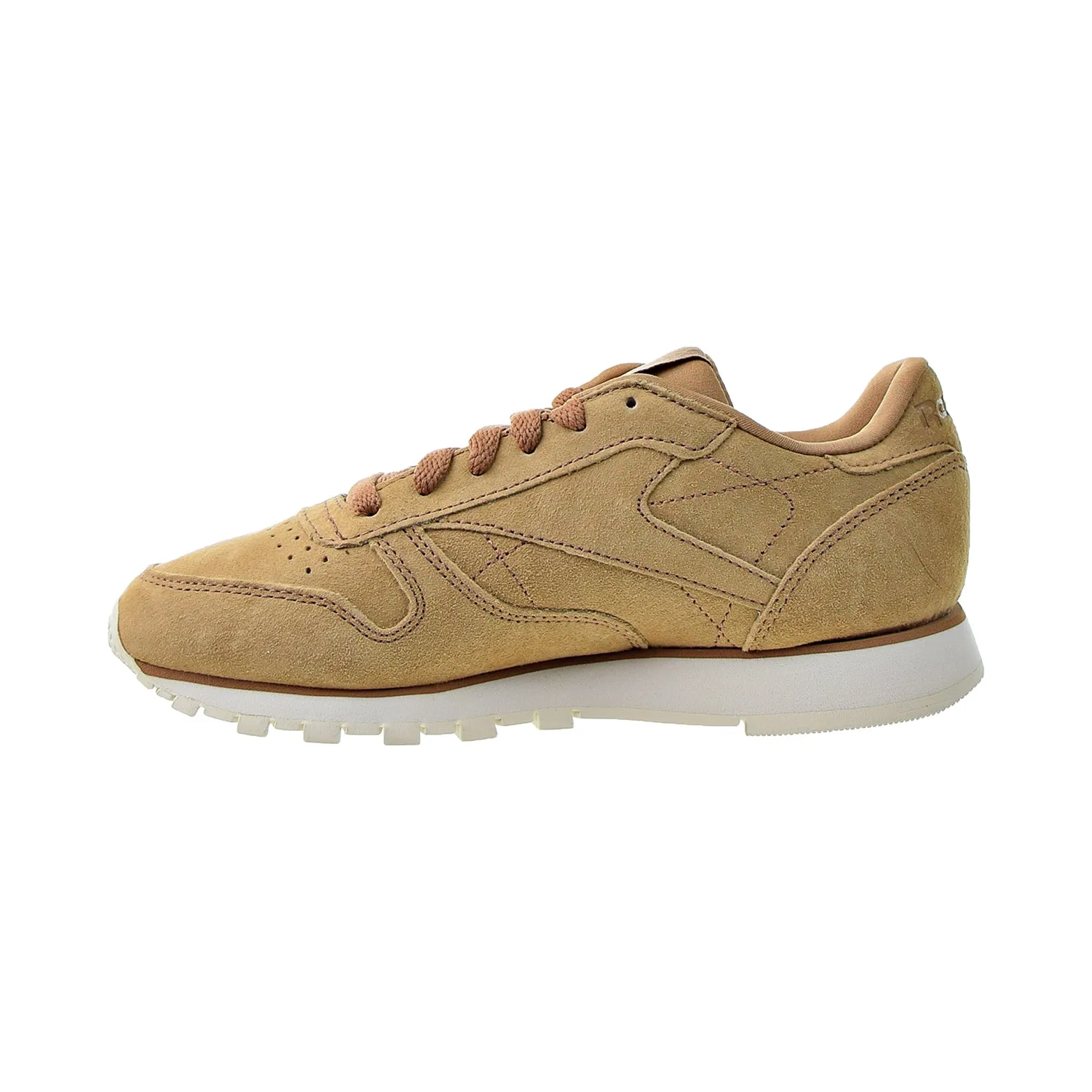 Reebok Classic Leather Nubuck Women's Shoes Soft Camel-Chalk