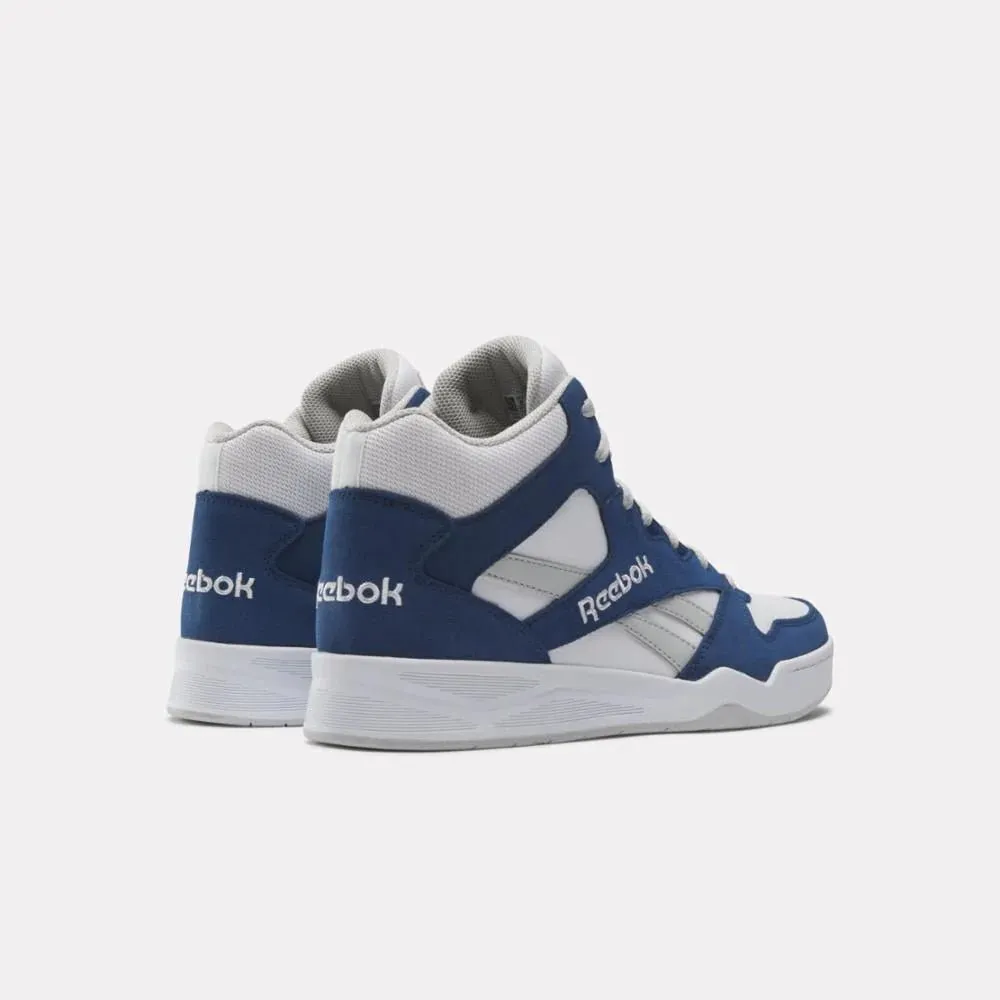 REEBOK MEN'S BB4500 HI 2 WHITE/NAVY BASKETBALL SHOES