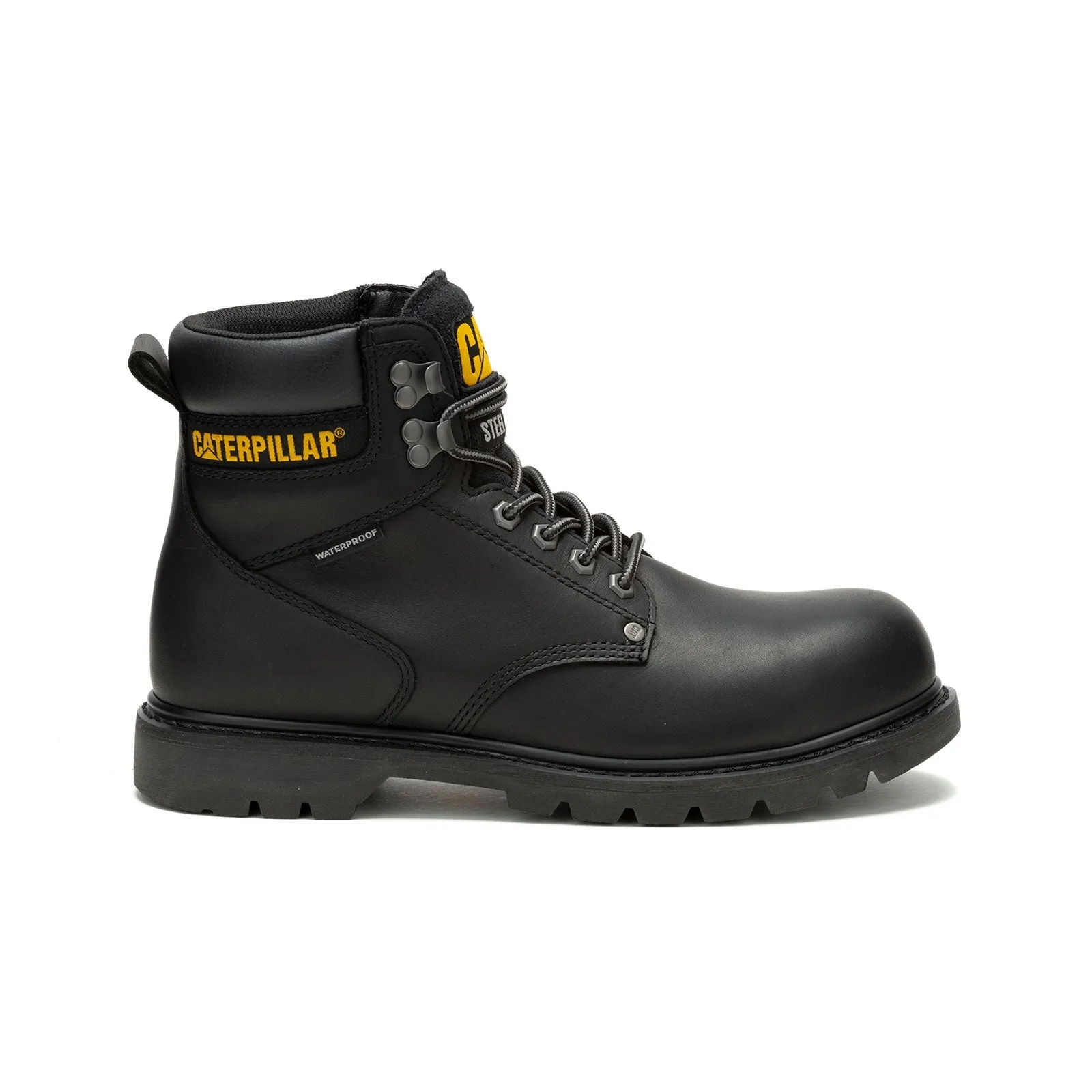 Second Shift Men's Steel-Toe Work Boots Wp Black