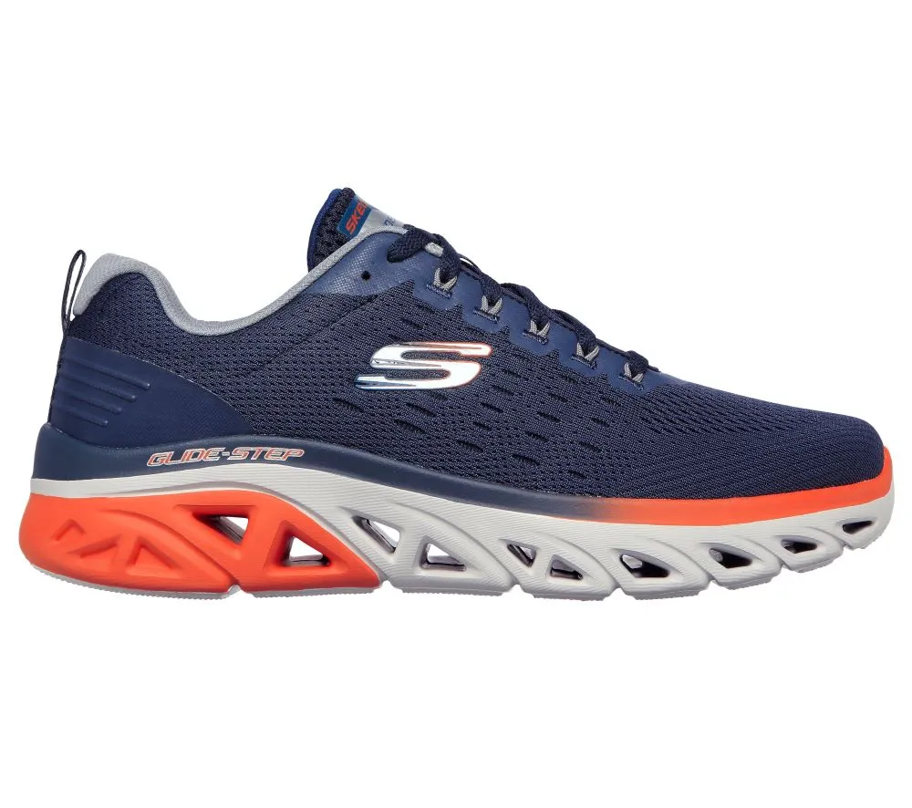 'Skechers' Men's Glide-Step Sport New Appeal - Navy / Orange