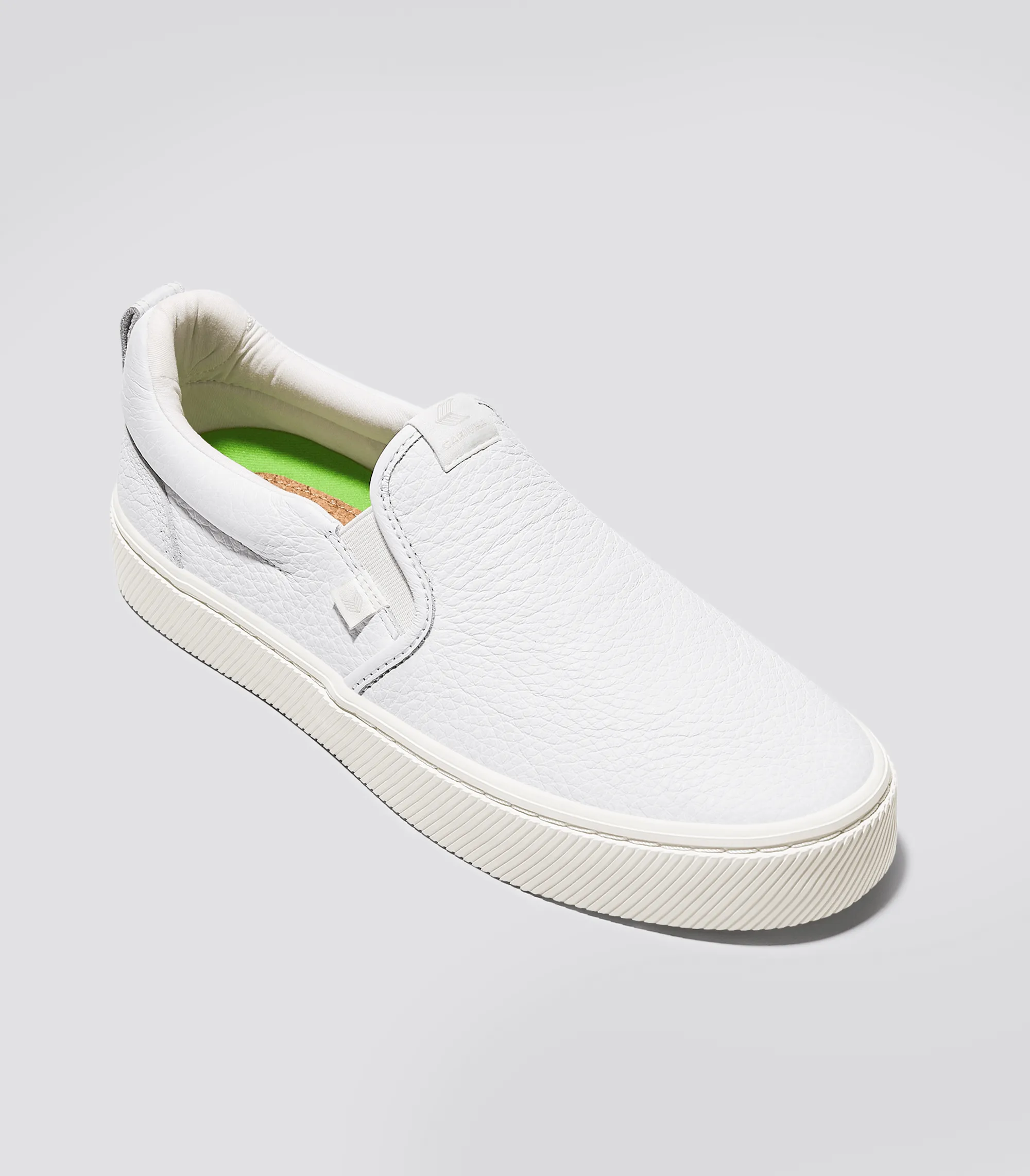 SLIP-ON White Premium Leather Sneaker Women