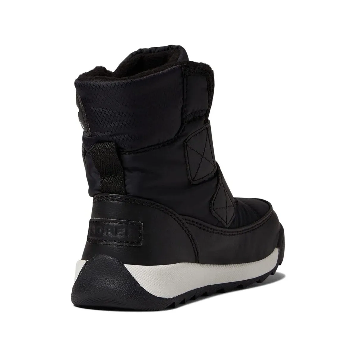 Sorel Girl's PS (Preschool) Whitney Black/Sea Salt Velcro Waterproof