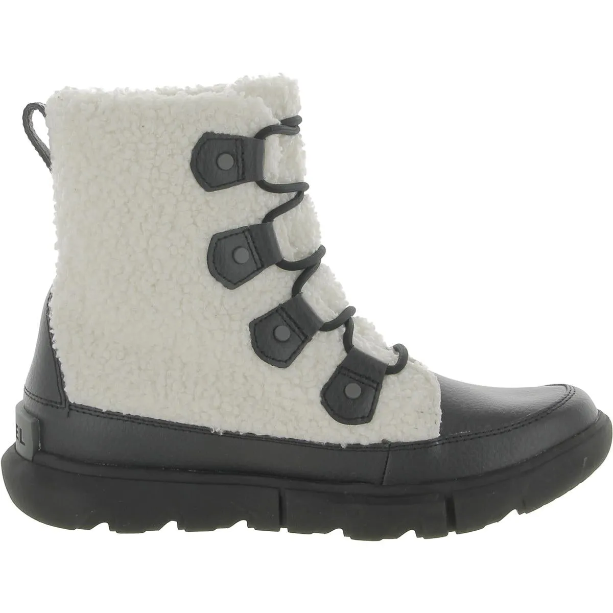 Sorel Womens Explorer II Joan Cozy Leather Faux Fur Winter & Snow Boots