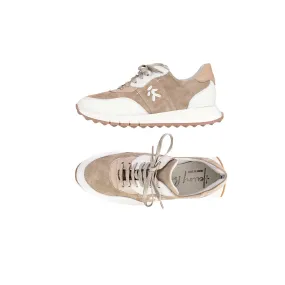 Suede Leather Man Sneaker Beige