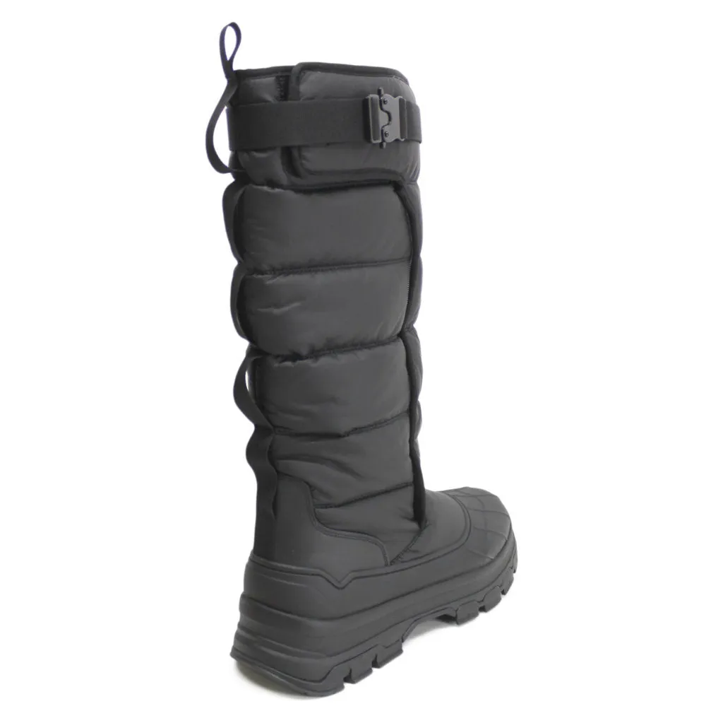 Tall Buckle Textile Synthetic Women's Snow Boots