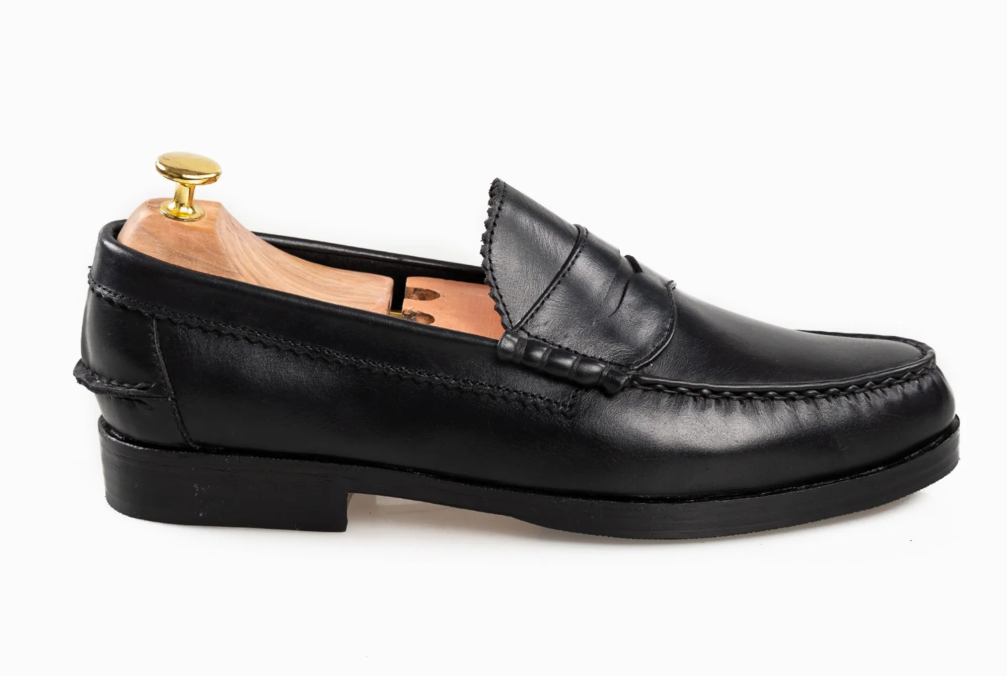 The Grand Penny Loafers - Black Noir