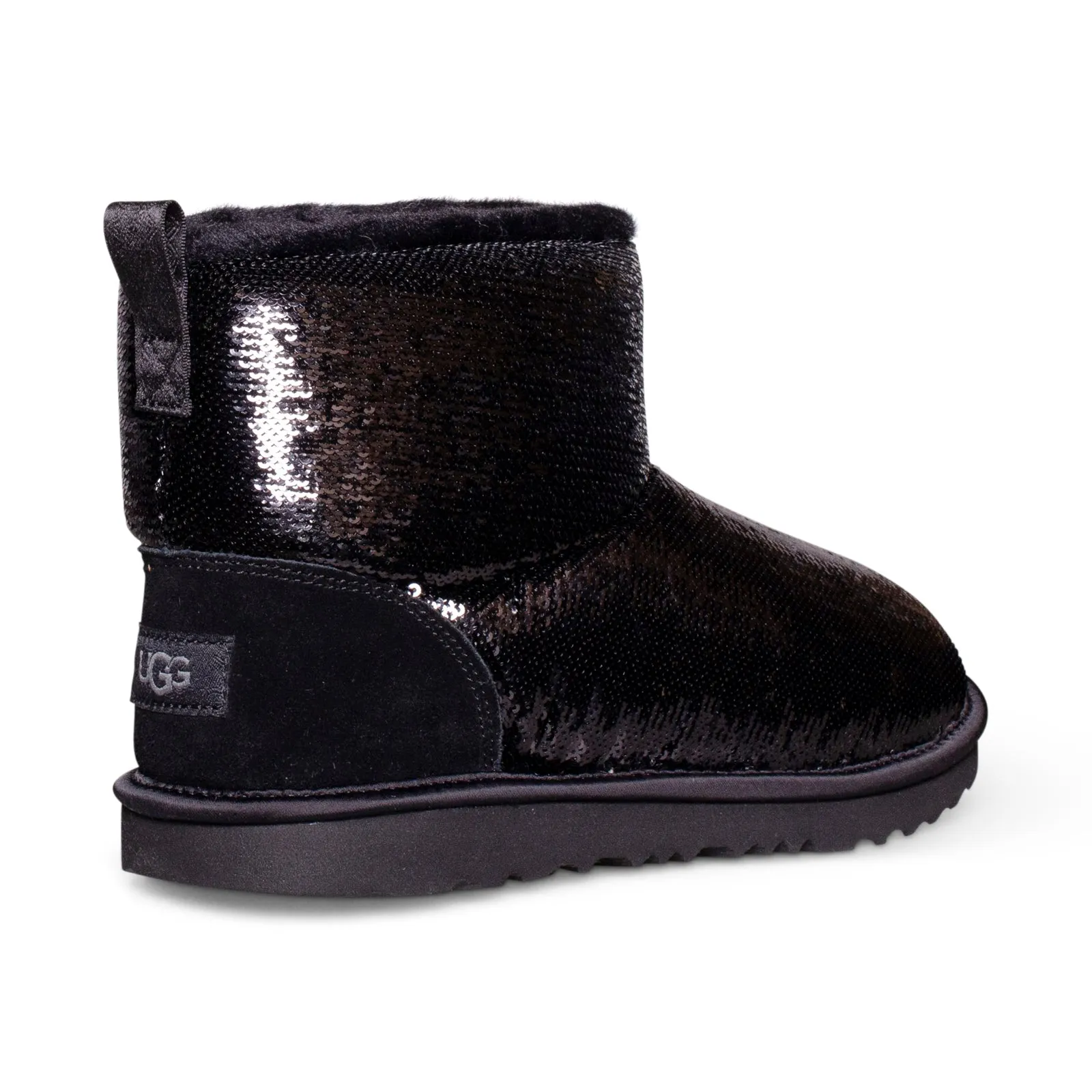 UGG Classic Mini Mirror Ball Black Boots - Women's