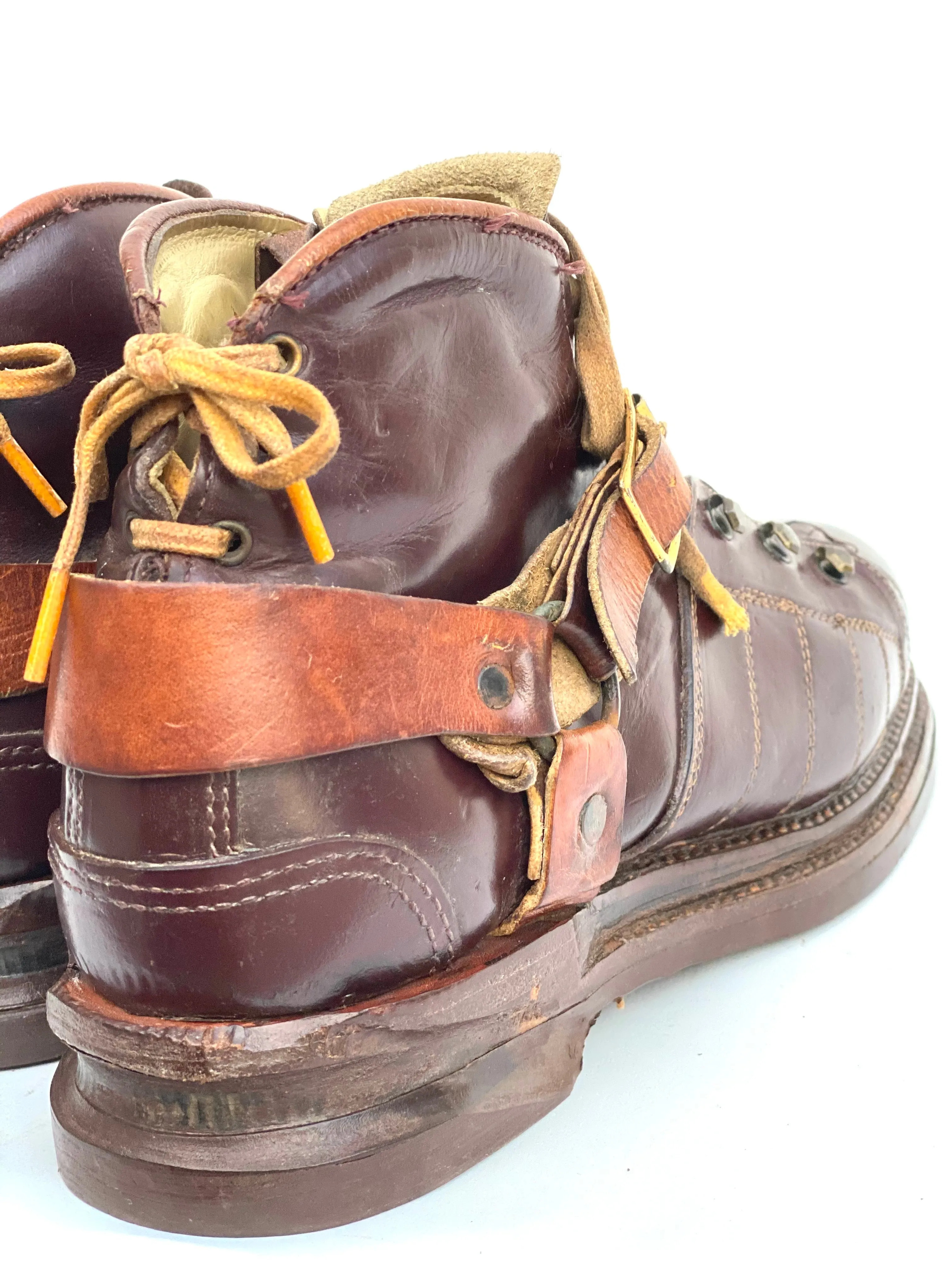 Vintage Leather Ski Snow Boots