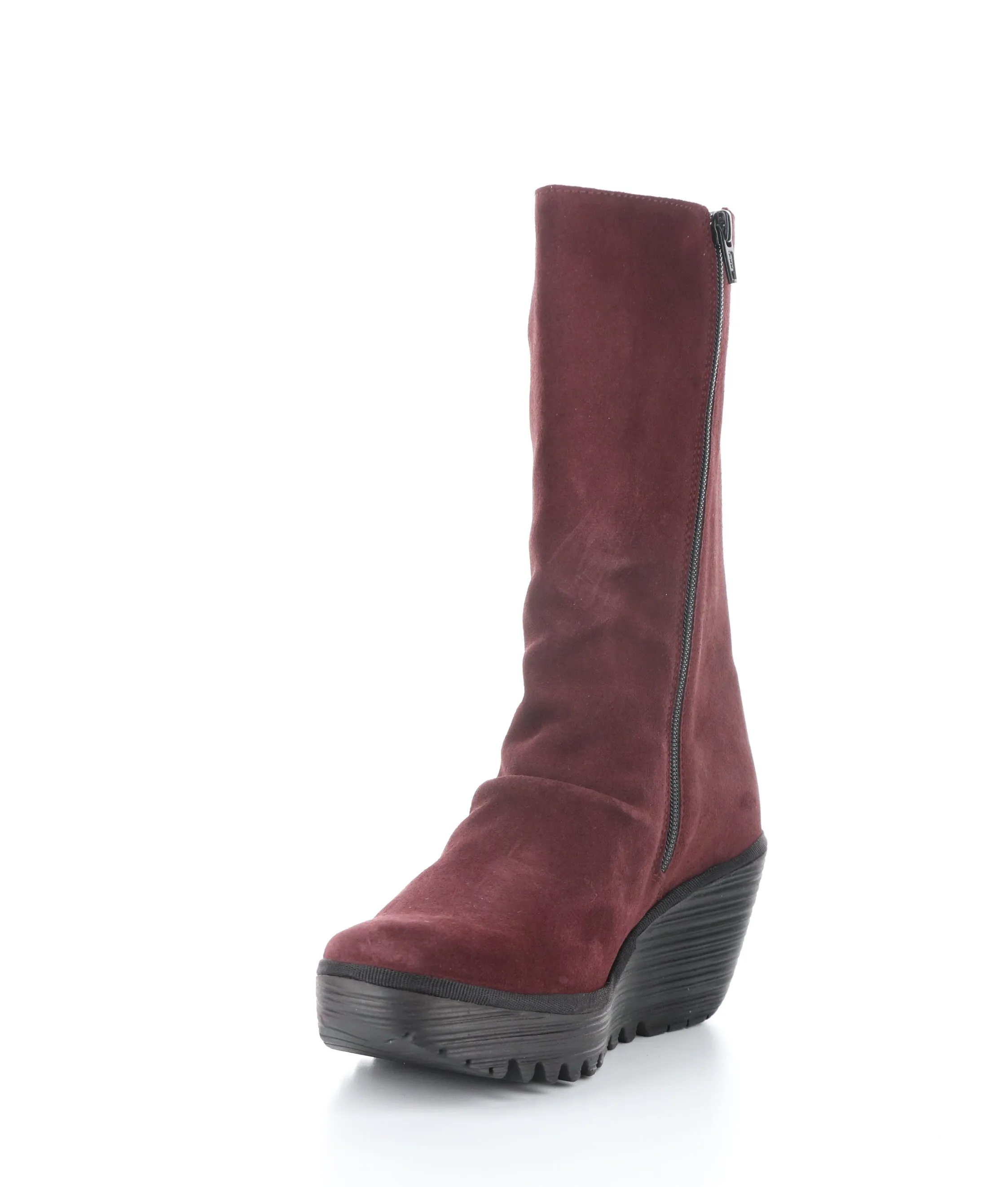 YEMY408FLY 002 WINE Round Toe Boots